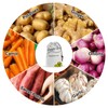 Potato & Onion Sprout-Free Vegetable Storage Bags - White