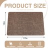 Faux Leather Placemats Set of 4, 100% Waterproof and Heat