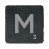 eBuyGB Scrabble Drinks Coasters, Square Slate Coaster, Individual Alphabet Letters,