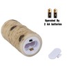 antizer Flameless Candles Birch Bark Effect Battery Operated Candles 4"