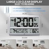 LFF Atomic Clock 4.5" Numbers, Atomic Wall Clock with Indoor