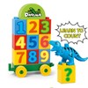 Dinosaur Building Blocks Toys,Jurassic Theme Building Blocks,with A Counting Train,A