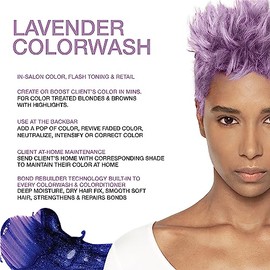 Celeb Luxury Viral Colorwash: Pastel Lavender Color Depositing Shampoo Concentrate, 10 Vivid and Pastel Colors, Stops Fade, 1 Quick Wash, Cleanse + Co