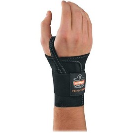 Ergodyne ProFlex Single Strap Wrist Support, Black, Large, Right