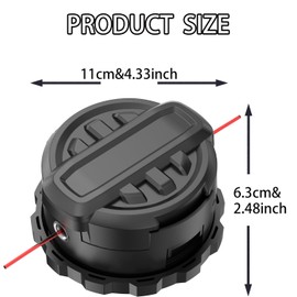 Evenlinkics DWO1DT995 Trimmer Head，Replacement Head with 0.080" 20Ft Line，Compatible with dewalt Weed Eater DCST920 DCST922 DCST970 DCST990 DCST925，for dewalt Weed Eater String.
