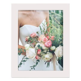 Renditions Gallery 6x8 inch Picture Frame High-end Modern Style, Made of Solid Wood and High Definition Glass Ready for Wall and Tabletop Photo Display, White Frame