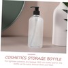 STOBAZA 2Pcs Refillable Pump Lotion Bottle Transparent Shoulder Dispenser for