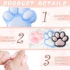 NECXON 3 Pcs Cat Paw Stress Reliever Toy, Soft PVC