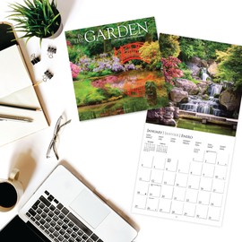 Graphique 2026 In the Garden Wall Calendar | 12” x 12” | Thick Paper | Home & Office Organizer | Large Monthly Grid | 3 Languages & Marked Holidays | 4 Month Preview Page for 2027