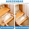 Pack of 4 Adjustable Spice Rack for Drawers, Spice Rack,