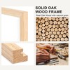 3Pack-5x7 Inch Natural Solid Oak Wood Picture Frames Set for