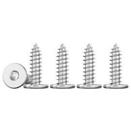 Drenky Torx M3 x 16 mm Tapping Screws Flat Head M3 Wood Screws Stainless Steel A2 V2A Ideal for Woodworking, Rustproof and Durable, Full Thread, Pack of 50