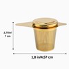 Tea infuser Gold - Stainless Steel Tea Infuser, Extra Fine