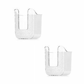 CREHNIL Kitchen Wipes Storage Box Wall Mounted Wet Tissue Box Holder Rectangular for Bathroom 2 Pack