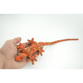 Collectible Wildlife Gifts Lizard Sand Toy Orange Thailand Paper Weight Bean Bag Cornhole 16" TH43 BB305