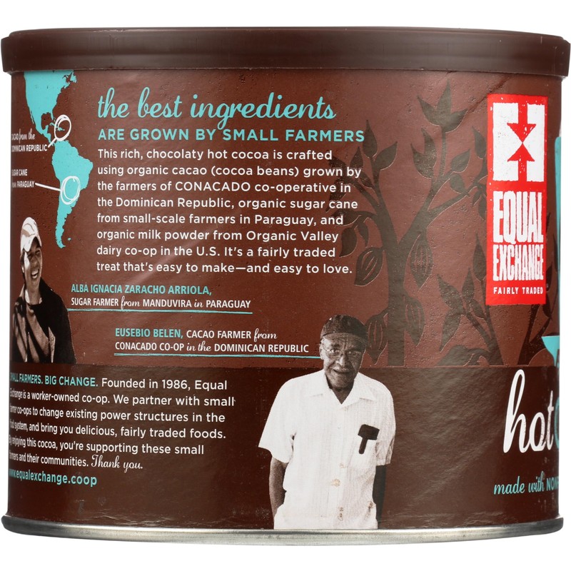 Equal Exchange Hot Cocoa Mix, Cans Chocolate, 12 Oz (ogh-equalch)