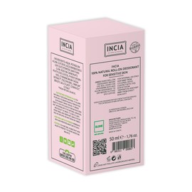 Incia, Natural Deodorant | Vegan | Aluminum Free Deodorant for Men and Women | Fresh |Cruelty Free, Paraben Free, Natural Fragrance (Sensetive, Pack of 3)