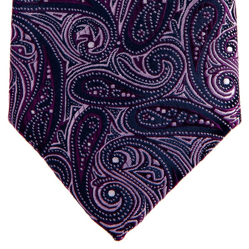 Retreez Elegant Paisley Art Pattern Woven Microfiber 3.15" Men's Tie