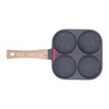 Egg Frying Pan Heat Sensitive Silicone Aluminium Pancake Frying Pan