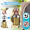 Saillong SAE Flare Connections, Hydraulic Flare Fitting for Refrigeration Leaks,
