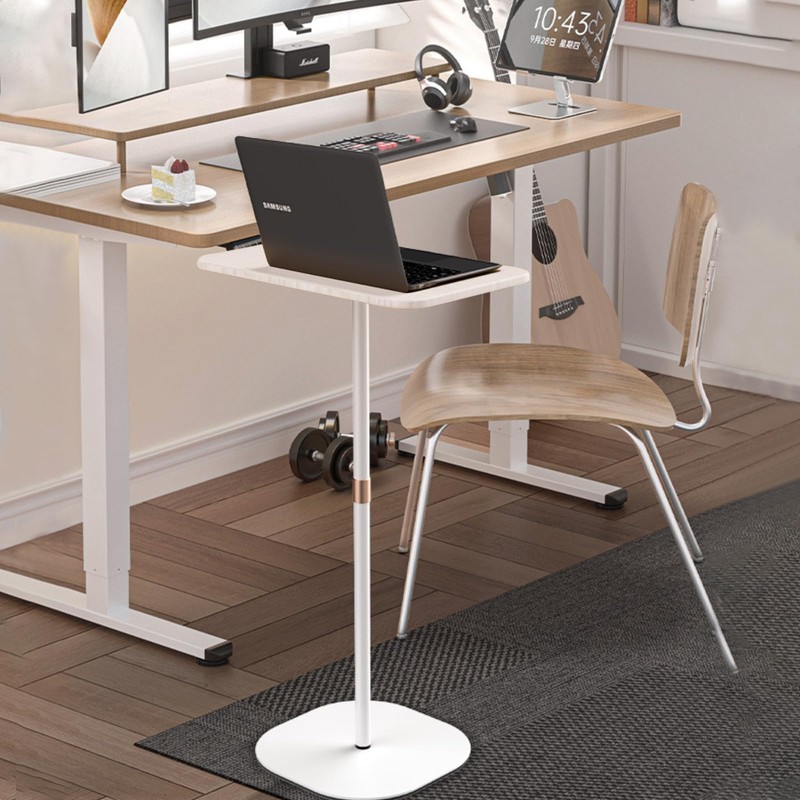 Portable Laptop Floor Stand Laptop Standing Desk Adjustable Height 18.5-47"