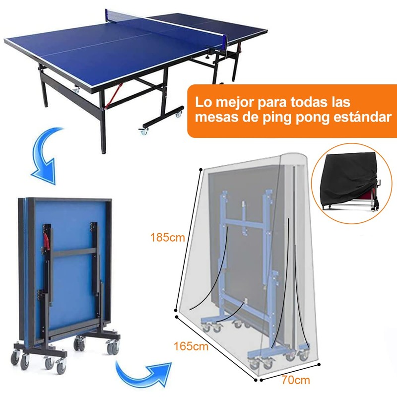 Funda de Mesa Ping Pong Cubierta de Tenis Mesa Impermeable