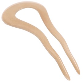 Camila-Paris CP3096 French Twist Stick Clip Pins, beige, ondulado horquilla para el pelo en forma de U para niñas en espiral Updo Bun Holder, moda flexible duradero accesorios para el cabello para muj