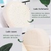 Junelizente Perfiles Exfoliante Natural De Esponja Vegetal Para La Ducha
