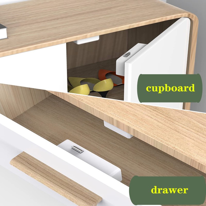 Hidden DIY/RFID Lock - Electronic Induction Lock for Wooden Cabinet,
