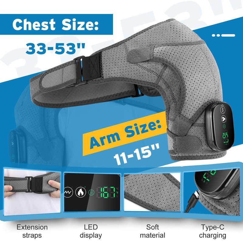 Cordless Heated Shoulder Brace, FSA Eligible Items List Shoulder Heating
