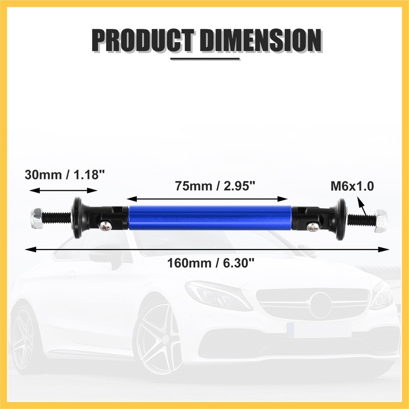REPAIROCK 1pair 75mm 2.95" Splitter Support Rods Adjustable Front Rear
