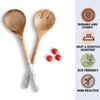 Folkulture Salad Servers or Salad Tongs, Wooden Spoons for Cooking,