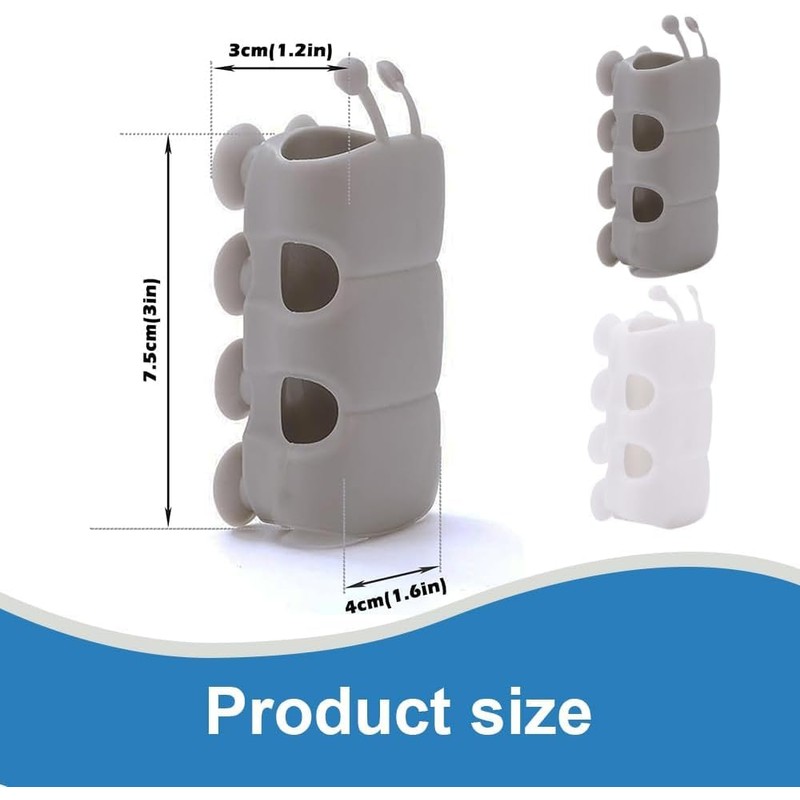 4 Pcs Silicone Shower Head Holder, Universal Relocatable Shower Head