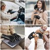 Womens Winter Leather Gloves Touchscreen Texting Warm Driving Lambskin Gloves