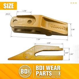 BDI Wear Parts 6684447 Skid Steer Mini Ex Bucket Uniteeth Trenching Bucket Teeth w/ Hardware -4