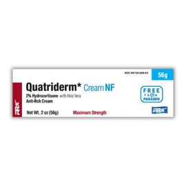 QUATRIDERM Fast Relief Hydrocortisone Cream for Eczema Itch Inflammation Aloe Vera 80g