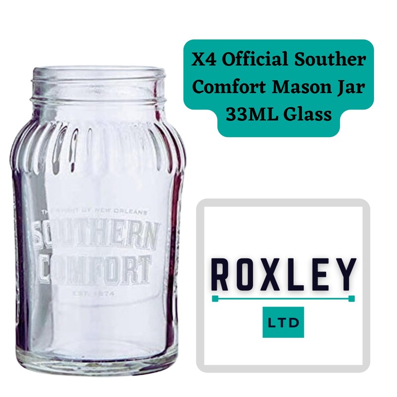 4 x Roxley Southern Comfort X4 Mason Jars