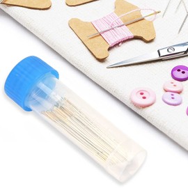 100 Pieces Cross Stitch Needles, Metal Sewing Needles, Embroidery Needles, Sewing Needles Set with Storage Box (26)