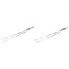 ULTECHNOVO 2pcs Baking Decorating Tweezer Stainless Steel Cooking Tweezers for