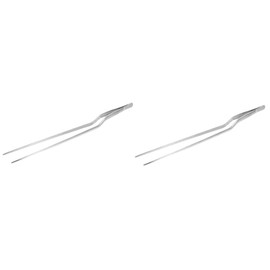ULTECHNOVO 2pcs Baking Decorating Tweezer Stainless Steel Cooking Tweezers for Food Prep Kitchen Tongs for Grilling and Plating Easy to Clean Kitchen Accessories