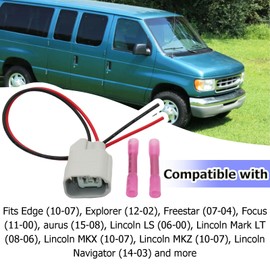 License Plate Lamp & Back Up Light Connector fit for Ford E-150 E-250 (14-03), F-150 (23-01), Transit-150 250 350 (22-16), Escape (12-05) Replace for 1U2Z14S411BEA, S-911