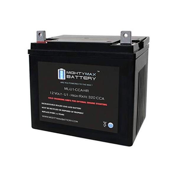 Mighty Max Battery ML-U1-CCAHR 12V 320CCA Battery for Craftsman 25780 Lawn Tractor Mower Brand Product