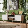 WLIVE TV Stand for 55 60 inch TV, Boho Entertainment
