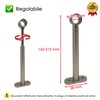 GIRASOLE HOME® Adjustable Long Curtain Pole Bracket, 2 Pack Heavy
