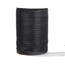 3/8 Inch Black Organza Ribbon for Gift Wrapping, 500 Yards Craft Sheer Chiffon Ribbon for Wedding, Gift Wrapping, Holiday Decoration, Bow Making, Wreath, DIY Crafts