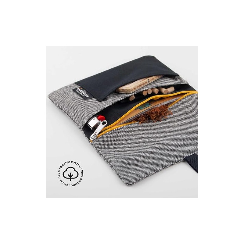 Tabaktasche f√ºr Drehtabak (30-50g), Filter, Bl√§ttchen und Feuerzeug