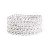COLORFUL BLING Imitation Pearl Stackable Bracelets Set for Women Beaded
