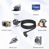 GELRHONR 1.5 m 3 Pin IEC Cable, 90 Degree CEE