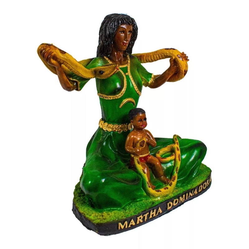 Imagen De Resina Santa Martha Dominadora 44 Cm