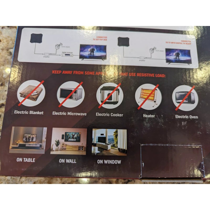 Digital Antenna Epic DEV Digital HDTV Antenna 4k UHD 30